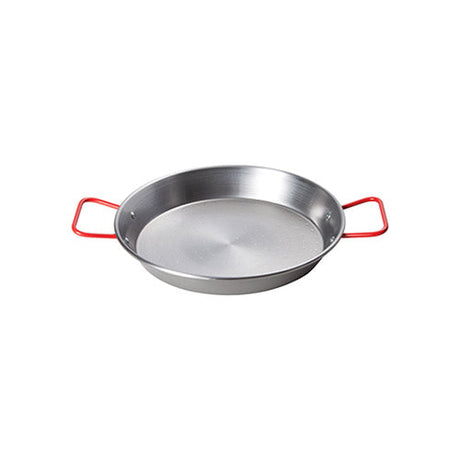 Winco CSPP-14 14 1/8″ Polished Carbon Steel Paella Pan - VRS Restaurant Equipment & Supply Store