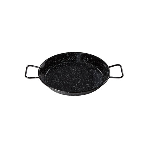 Winco CSPP-14E 14 1/8″ Polished Carbon Steel Paella Pan - VRS Restaurant Equipment & Supply Store