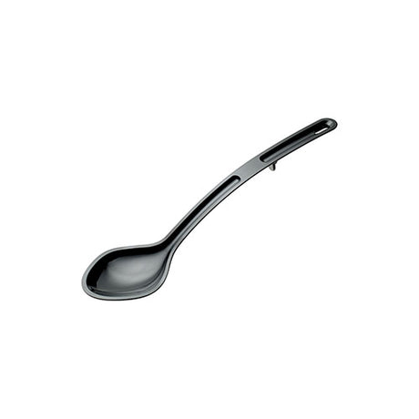 Winco CVSS-15K 15″ Black Polycarbonate Solid Serving Spoon - VRS Restaurant Equipment & Supply Store