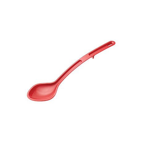 Winco CVSS-15R 15″ Red Polycarbonate Solid Serving Spoon - VRS Restaurant Equipment & Supply Store