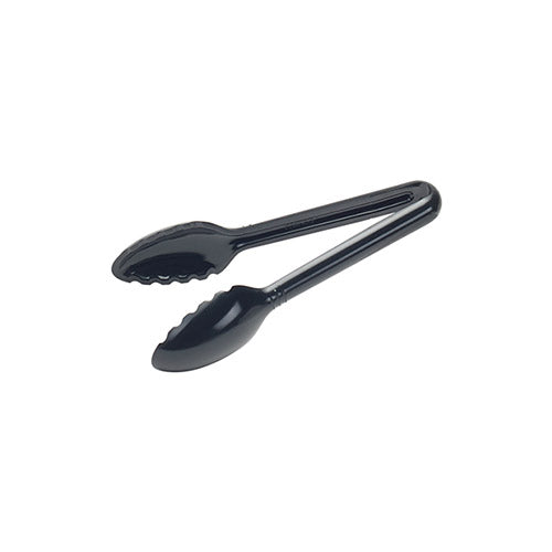 Winco CVST-6K 6″ Black Polycarbonate Serving Tong - VRS Restaurant Equipment & Supply Store
