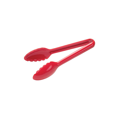 Winco CVST-9R 9″ Red Polycarbonate Serving Tong - VRS Restaurant Equipment & Supply Store