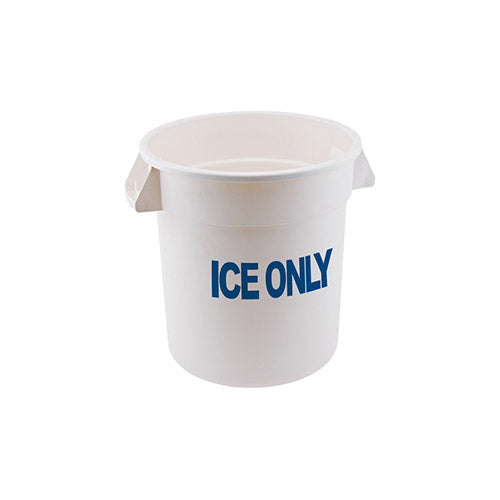 Winco FCW-20ICE 20 Gallon White Polyethylene Ice Only Container - VRS Restaurant Equipment & Supply Store