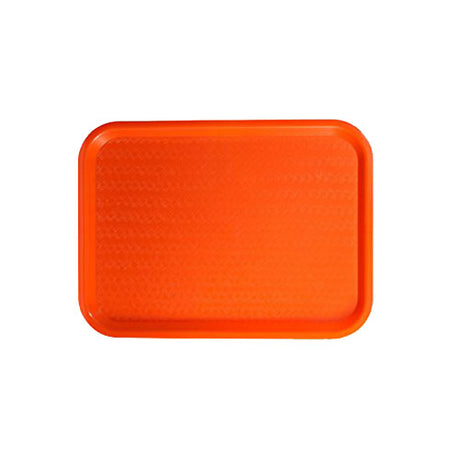 Winco FFT-1014O 10″ x 14″ Orange Standard Dining Food Tray - VRS Restaurant Equipment & Supply Store