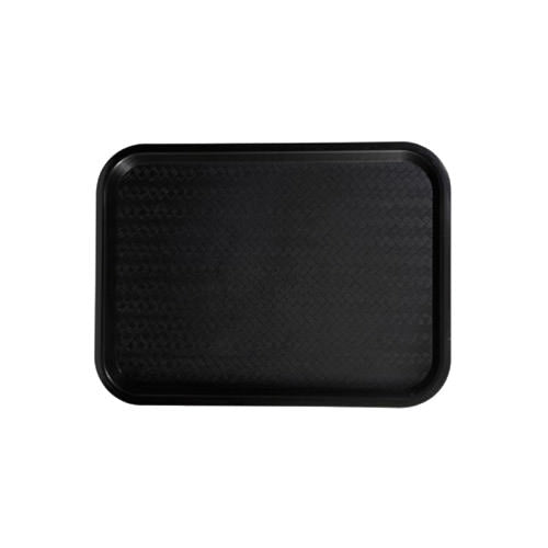 Winco FFT-1216K 12″ x 16″ Black Standard Dining Food Tray - VRS Restaurant Equipment & Supply Store