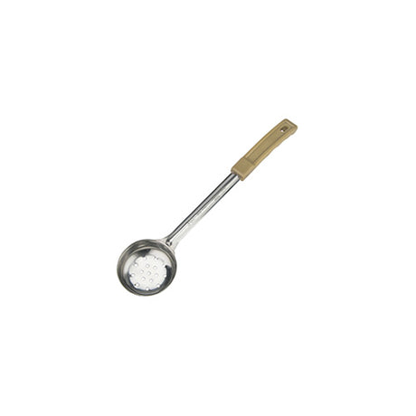 Winco FPPN-3 3 Oz Tan Perforated Stainless Steel Portion Controller - VRS Restaurant Equipment & Supply Store