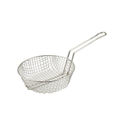 Winco MSB-10 10″ Nickel Plated Coarse Mesh Culinary Basket - VRS Restaurant Equipment & Supply Store