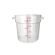 Winco PCRC-18 18 Qt Clear Round Food Container - VRS Restaurant Equipment & Supply Store
