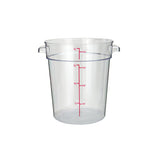 Winco PCRC-4 4 Qt Clear Round Food Container - VRS Restaurant Equipment & Supply Store