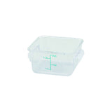 Winco Square Storage Container, Clear Polycarbonate - VRS Restaurant Equipment & Supply Store