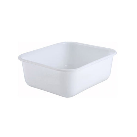 Winco PL-MB White Polypropylene Mini Dish Box – 6″ Deep - VRS Restaurant Equipment & Supply Store