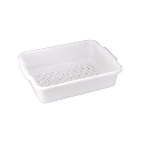 Winco PLP-5W White Perforated Dish Box- 5″ Deep - VRS Restaurant Equipment & Supply Store