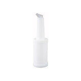 Winco PPB-2W 2 Qt Liquor Pour Bottle With White Spout and Cap - VRS Restaurant Equipment & Supply Store