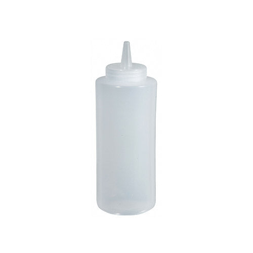 Winco PSB-12C 12 Oz Clear Squeeze Bottle – 6 / Pack - VRS Restaurant Equipment & Supply Store