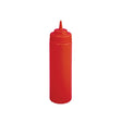 Winco PSW-12R 12 Oz Red Wide Mouth Squeeze Bottle – 6 / Pack - VRS Restaurant Equipment & Supply Store