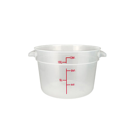 Winco Round Storage Container, Translucent, Polypropylene - VRS Restaurant Equipment & Supply Store