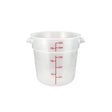 Winco PTRC-18 Polypropylene Round Food Container - VRS Restaurant Equipment & Supply Store