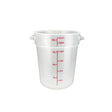 Winco PTRC-22 Polypropylene Round Food Container - VRS Restaurant Equipment & Supply Store