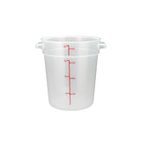 Winco PTRC-4 Polypropylene Round Food Container - VRS Restaurant Equipment & Supply Store