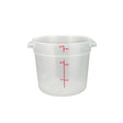 Winco PTRC-6 Polypropylene Round Food Container - VRS Restaurant Equipment & Supply Store