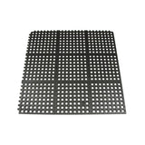 Winco RBMI-33K 3′ x 3′ Black Interlocking Floor Mat – 1/2″ Thick - VRS Restaurant Equipment & Supply Store
