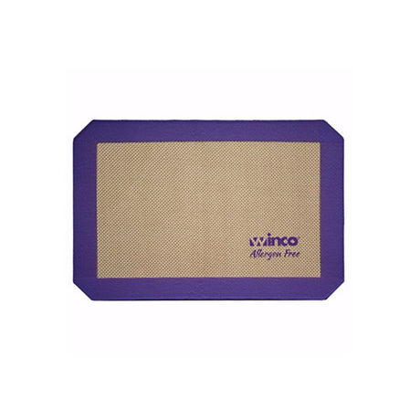 Winco SBS-11PP 1/4 Size Allergen Free Purple Silicone Baking Mat - VRS Restaurant Equipment & Supply Store