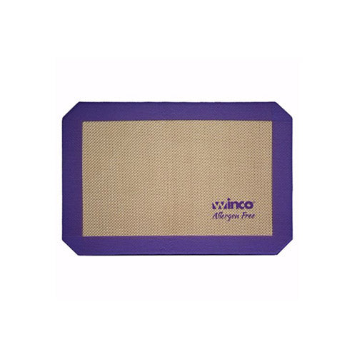 Winco SBS-21PP 2/3 Size Allergen Free Purple Silicone Baking Mat - VRS Restaurant Equipment & Supply Store