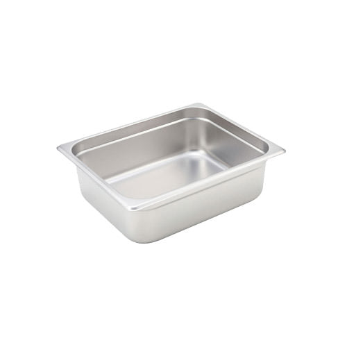 Winco SPJH-204 1/2 Size Heavy Weight Steam Table / Hotel Pan – 4″ Deep - VRS Restaurant Equipment & Supply Store