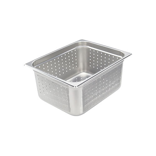 Winco SPJH-206PF Half Size Stainless Steel Perforated Steam Pan – 6″ Deep - VRS Restaurant Equipment & Supply Store