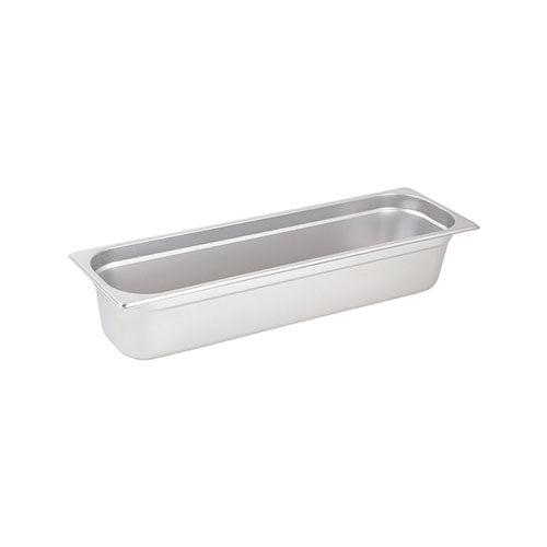 Winco SPJH-4HL Half Long Size Stainless Steel Steam Table / Hotel Pan – 4″ Deep - VRS Restaurant Equipment & Supply Store