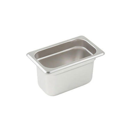 Winco SPJH-904 1/9 Size Heavy Weight Steam Table / Hotel Pan – 4″ Deep - VRS Restaurant Equipment & Supply Store