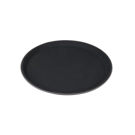 Winco TFG-11K 11″ Round Non-Slip Black Serving Tray - VRS Restaurant Equipment & Supply Store