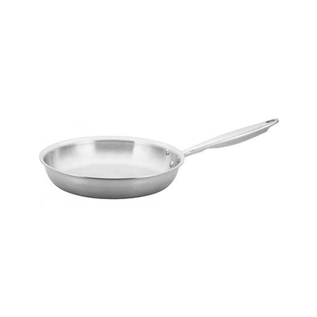 Winco TGFP-10 10″ Tri-Gen Tri-Ply Stainless Steel Natural Finish Fry Pan - VRS Restaurant Equipment & Supply Store