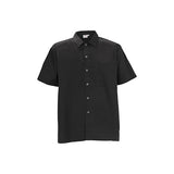 Winco UNF-1KS Black Poly-Cotton Blend Short Sleeved Chef Shirt – Small - VRS Restaurant Equipment & Supply Store