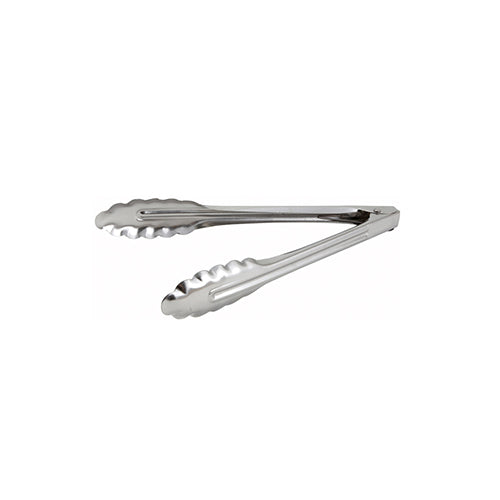 Winco UT-16LT 16″ Medium Weight Stainless Steel Utility Tong - VRS Restaurant Equipment & Supply Store