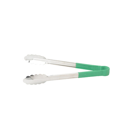 Winco UTPH-12G 12″ Green Heat Resistant Utility Tong - VRS Restaurant Equipment & Supply Store