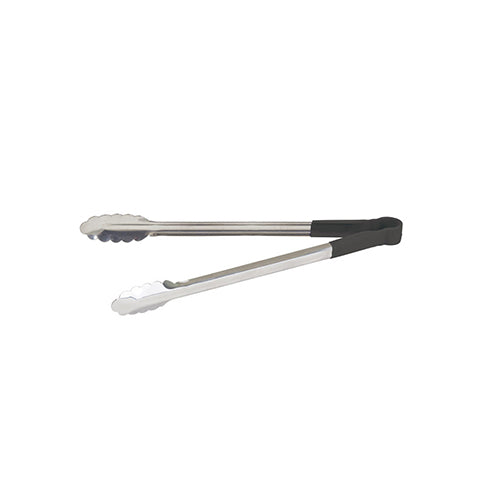 Winco UTPH-16K 16″ Black Heat Resistant Utility Tong - VRS Restaurant Equipment & Supply Store