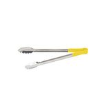 Winco UTPH-16Y 16″ Yellow Heat Resistant Utility Tong - VRS Restaurant Equipment & Supply Store