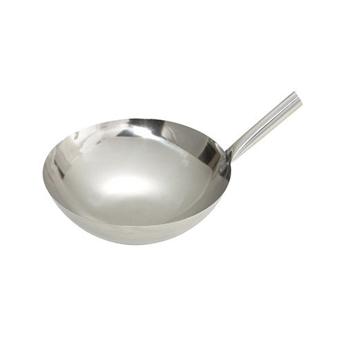 Winco Stainless Steel Chinese Wok, Nailed - VRS Restaurant Equipment & Supply Store