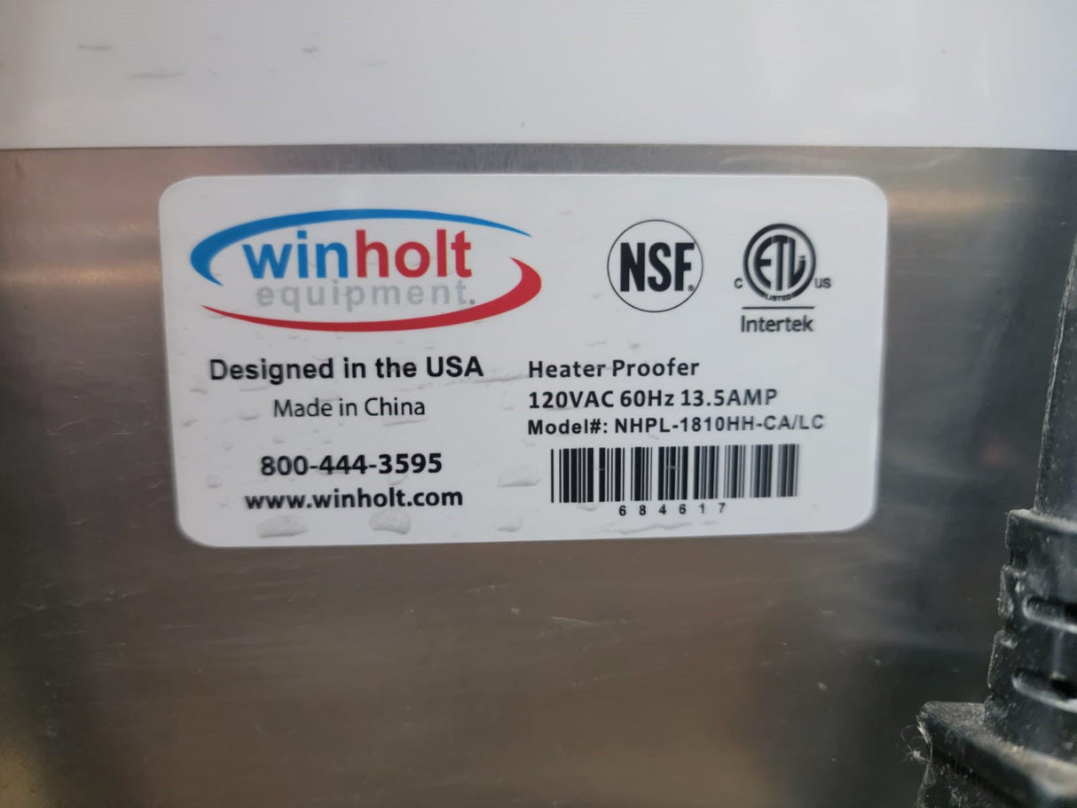 Winholt NHPL-1810-HH-CA/LC Proofer