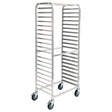 Winco ALRS-20BK - 20-Tier Side-Load Sheet Pan Rack with Brakes - 3" Spacing