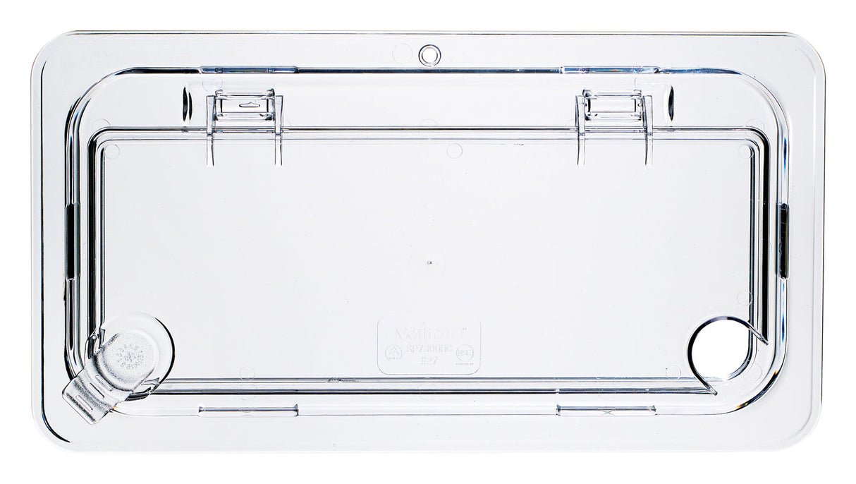 Winco SP7300H - Polycarbonate Food Pan Cover, Hinged - Third (1/3)