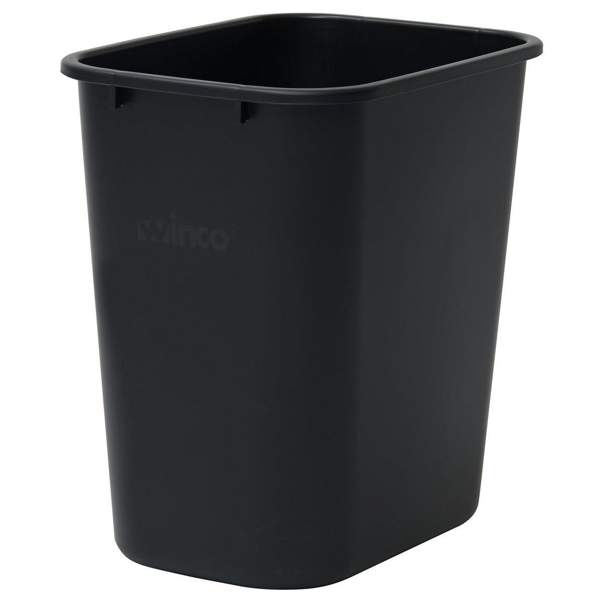 Winco PWR-28K - Waste Baskets - 28 Quart, Black