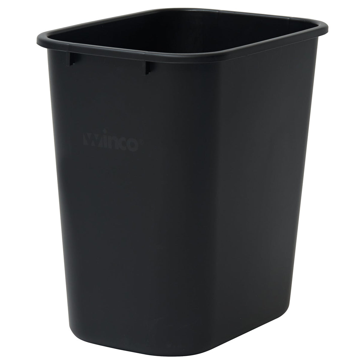 Winco PWR-28K - Waste Baskets - 28 Quart, Black