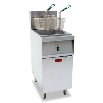 Omcan 40 lb. Electric Floor Fryer – 240 V, 3 Phase, 14 KW