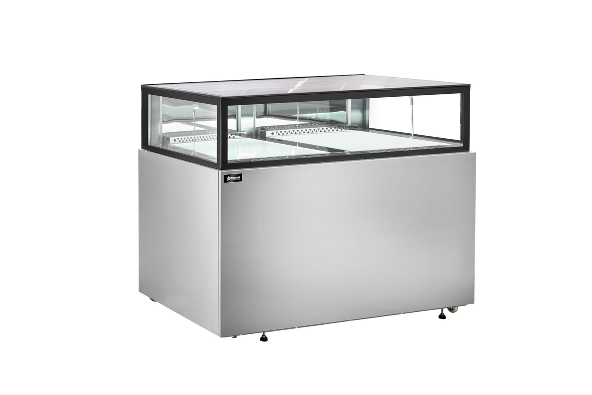 Omcan 60” Stainless Steel Flat Top Refrigerated Showcase 48563