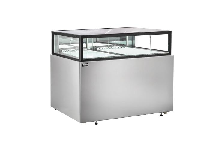 Omcan 60” Stainless Steel Flat Top Refrigerated Showcase 48563