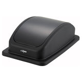 Winco PTCL-23K - Swing Lid for 23 Gallon Slender Trash Cans - Black