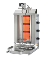 Potis MU GD3 40 kg Natural Gas Vertical Broiler / Shawarma Machine with 3 Burners | Trento – 28,500 BTU