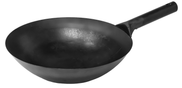 Omcan 47541 - 14" Mandarin Wok Black Iron, Welded Joint